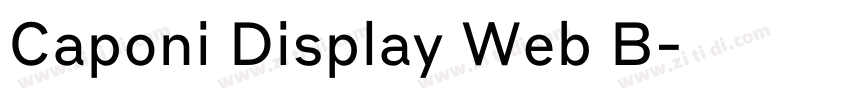 Caponi Display Web B字体转换 Caponi Display Web B字体转换